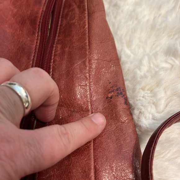 VTG 90’S HOBO BACKPACK LEATHER - Picture 10 of 16